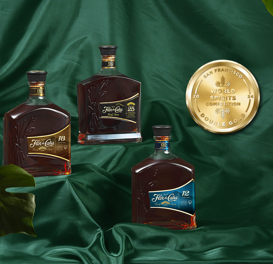 Productos de Flor de Caña obtienen los máximos honores en el San Francisco World Spirits Competition 2024.