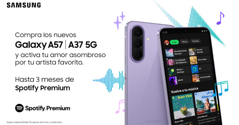 Samsung anuncia alianza con Spotify para desbloquear tu amor asombroso por la música con la nueva serie Galaxy A.