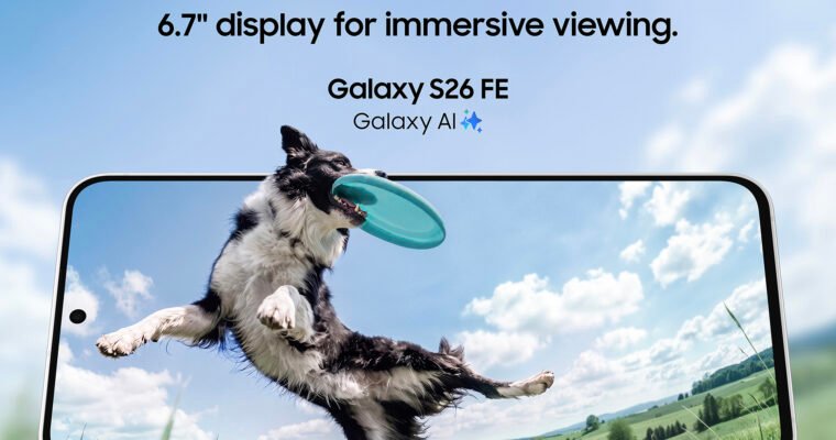 Samsung Galaxy S26 FE ofrece la más reciente experiencia premium centrada en lo que más importa.